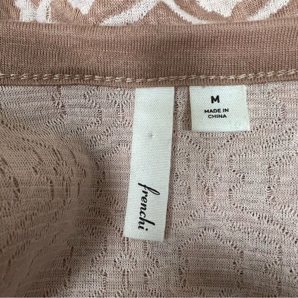 Frenchi cropped geometric blush colored jacket Sz XS/S - Picture 7 of 7